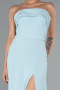 Robe de Soirée Longue Mousseline Menthe ABU5108