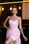 Robe De Soirée Longue Poudre ABU5071