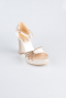 Chaussure Talon Plateforme Satin Or MJS3409