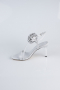 Chaussure de soirée Satin Argent AB1144