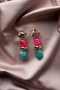Boucle d'Oreille Vert BJ1070