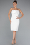 Robe de Cérémonie Courte Blanc ABK2362