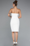 Robe de Cérémonie Courte Blanc ABK2362