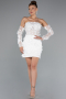 Robes de Mariage Mini Blanc ABG130