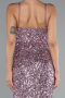 Robe De Soirée Squameuse Longue Poudre ABU4842