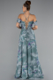 Robe de Soirée Longue Menthe ABU5148