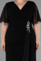 Robe De Invitation Grande Taille Midi Noir ABK2401