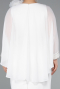Robe De Fête Grande Taille Midi Blanc ABK2383
