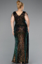 Robe De Soirée Grande Taille Longue Rinçage ABU4886
