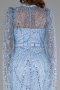 Robe de Soirée Longue Perlé Bleu clair ABU5152