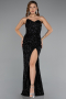 Robe de Soirée Longue Noir ABU5166