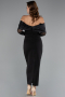 Robe de Cérémonie Midi Noir ABK2406