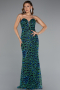 Robe de Soirée Longue Vert ABU5170