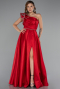 Robe De Soirée Longue Rouge ABU4782