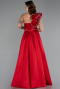 Robe De Soirée Longue Rouge ABU4782