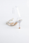 Chaussure de soirée Cuir Argent AB1145