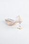 Stiletto Cuir Verni Vison ABR1055