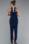 Robe de Soirée Longue Bleu Marine ABU5181