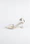 Stiletto Cuir Verni Or ABR1055