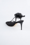 Chaussure De Soirée Satin Noir AB1144
