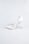 Chaussure Cuir Verni Blanc AB1150