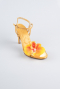 Chaussure de soirée Satin Jaune AB1151