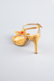 Chaussure de soirée Satin Jaune AB1151