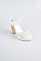 Chaussure de soirée Perlé Blanc AB1154