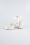 Chaussure de soirée Perlé Blanc AB1154