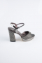Chaussure de soirée Perlé Platine AB1154