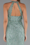 Robe de Soirée Longue Menthe ABU5213