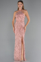 Robe de Soirée Longue Poudre ABU5213