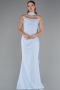 Robe de Soirée Longue Bleu clair ABU5216