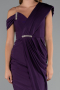 Robe de Cérémonie Midi Violet ABK2423