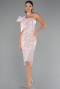 Tenue de Soirée Midi Perlé Poudre ABK2424