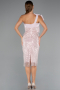 Tenue de Soirée Midi Perlé Poudre ABK2424