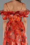 Robe De Soirée Longue Orange ABU5133