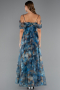 Robe De Soirée Longue Vert Pétrole ABU5133