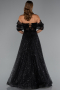 Robe de Soirée Longue Noir ABU5226