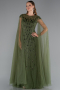 Robe De Soirée Longue Kaki ABU4707