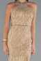 Robe de Soirée Longue Or ABU5213