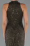 Robe De Soirée Longue Kaki Foncé ABU4791