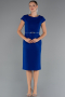 Robe de Cérémonie Midi Bleu Saxe ABK2428