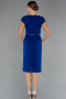 Robe de Cérémonie Midi Bleu Saxe ABK2428
