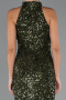 Robe de Soirée Longue Kaki ABK2474