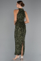 Robe de Soirée Longue Kaki ABK2474