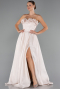 Robe de Soirée Longue Crème ABU4337