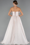 Robe de Soirée Longue Crème ABU4337