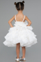 Robe de Soirée Enfants Courte Blanc ABK2433