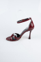 Chaussure de soirée Cuir Verni Rouge Bordeaux ABR1156